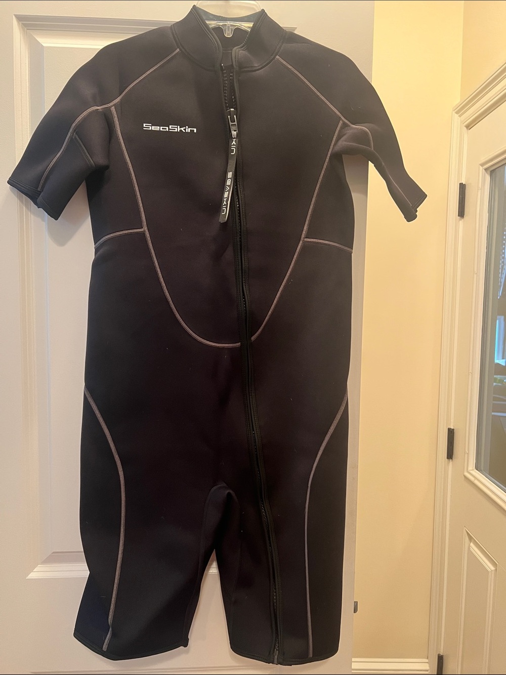 Men’s  Short Sleeve Neoprene One Piece - Black wetsuit